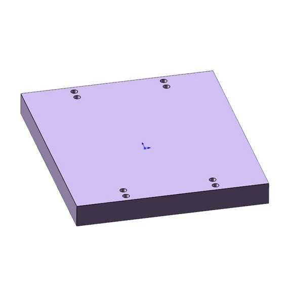 Plaque de support en alliage d'aluminium assortie à 100 trous CBD