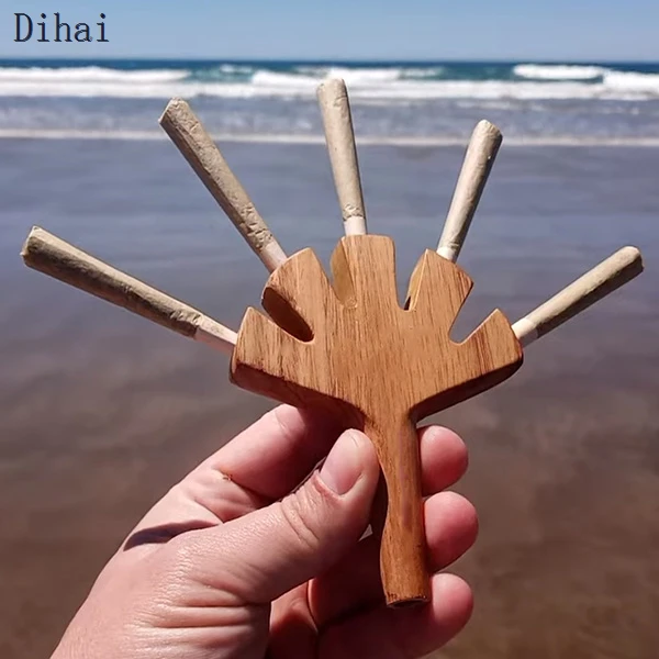 Support de cigarette en bois